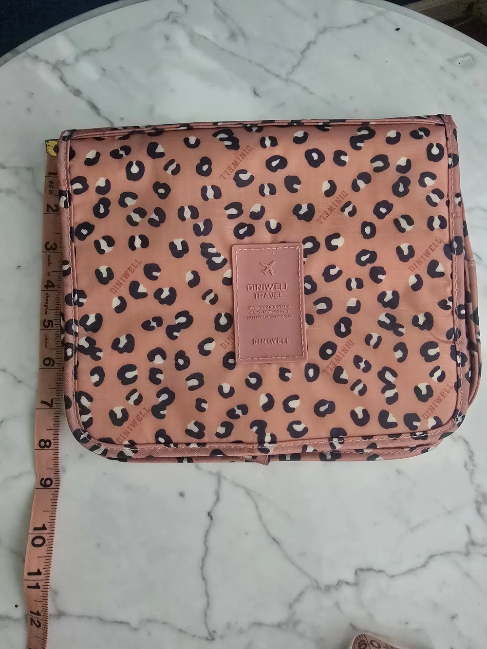 Diniwell Leopard Hanging Travel Toiletry Organizer Bag